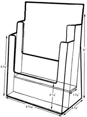 2 Pocket Brochure Holder