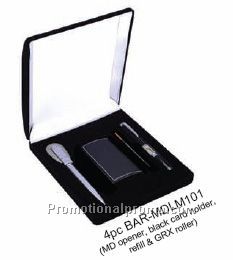 4-PC BAR & Card Holder