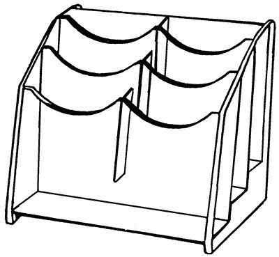 6 Pocket Literature Holder