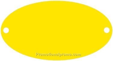 Aluminum Property Tags - Oval 2 3/16