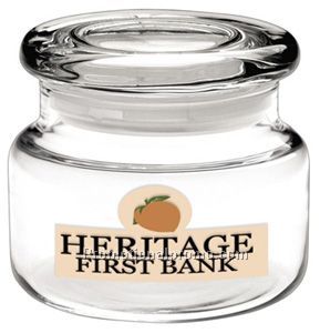 Apothecary Jar w/Flat Lid - 8 oz.