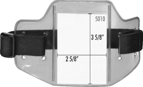 Arm badge holder black elastic #5010