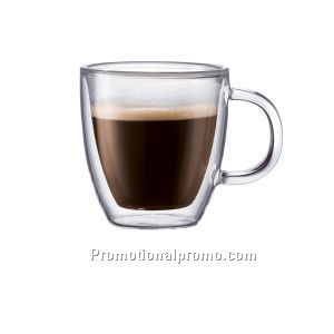 BISTRO - DWG Bistro Double Wall Thermal Small Mug, 0.14L, Set of 2