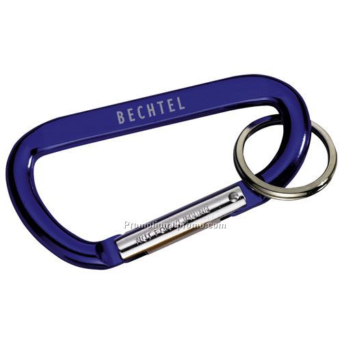 BLUE CARABINER WITH RING