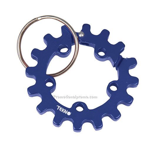 BLUE SPROCKET CARABINER WITH RING