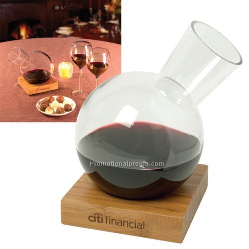 Bamboo Wine Decanter Set