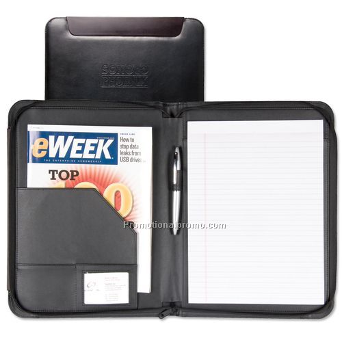 BlackWood Zippered Writing Pad