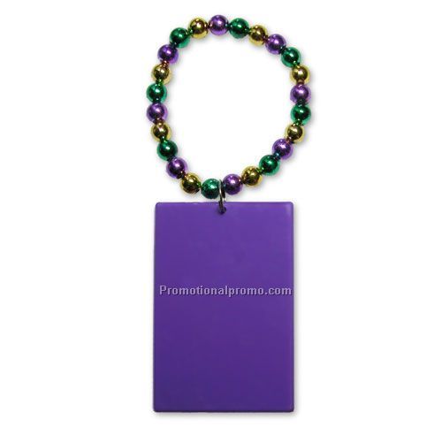 Bottle-Neck/Whistlet Beads - Gold, Green & Purple