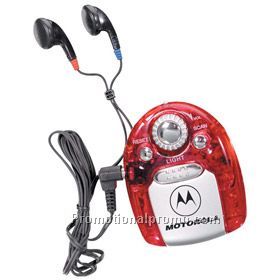 CLIP-ON FM SCAN RADIO W/ RED LIGHT