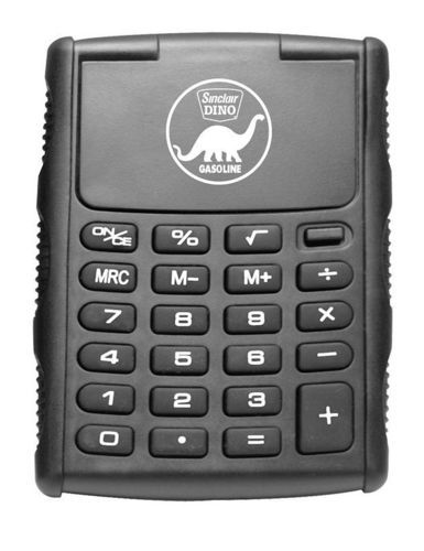 Calculator with Flipper Door - Black