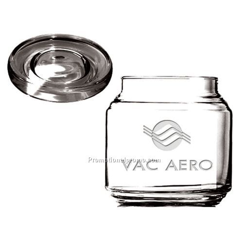 Candy jar with deep etch