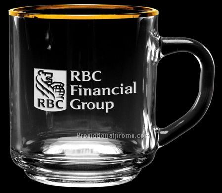 Capri Glass Coffee Mug - 10 oz.