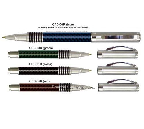 Carbon-Fiber Roller Pen - Blue