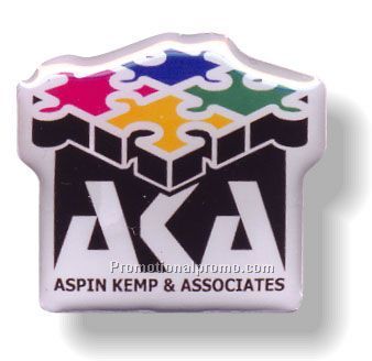 Custom Shape White Polyester Decals / with clear UV stabilized polyurethane domeing