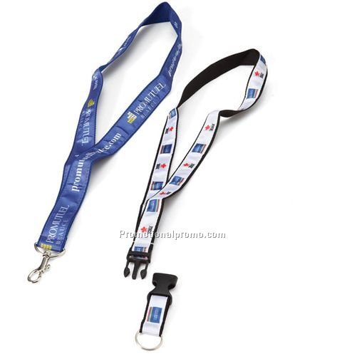 Digital sublimated web woven lanyards - 1''