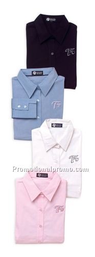 EXECUTIVE TWILL STRETCH WOVEN BLOUSE