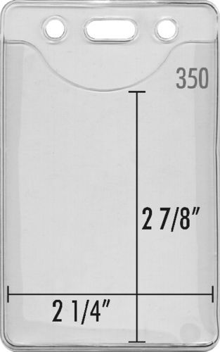 Enviro-friendly ID badge holder pouch 