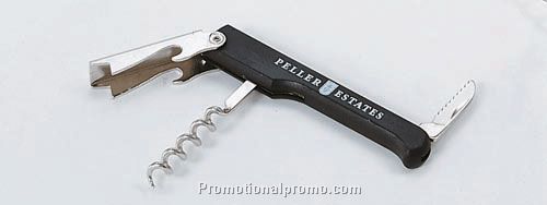 F-1805 Black Corkscrew Bottle Opener