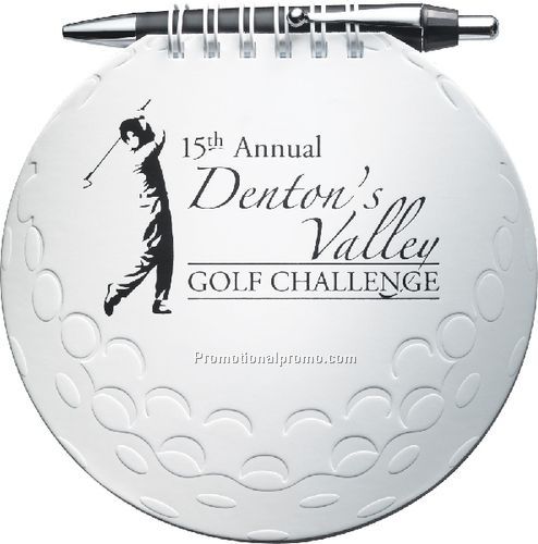 Fast Books - Golf Ball Sports Journal w/ Small Black Pen