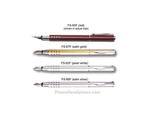 Flamboyant Fountain Pen - Satin Gold