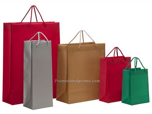 Frosted Poly Gift Bags - Jewel Tones