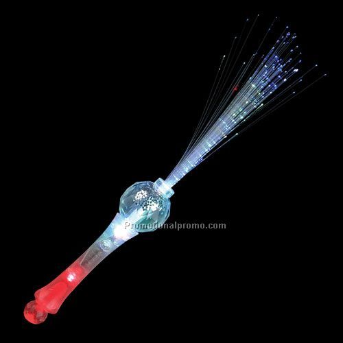 Glitter Crystal Ball Fiber Optic Wand