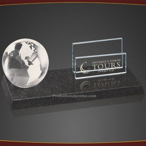 Globe Cardholder - Granite Base