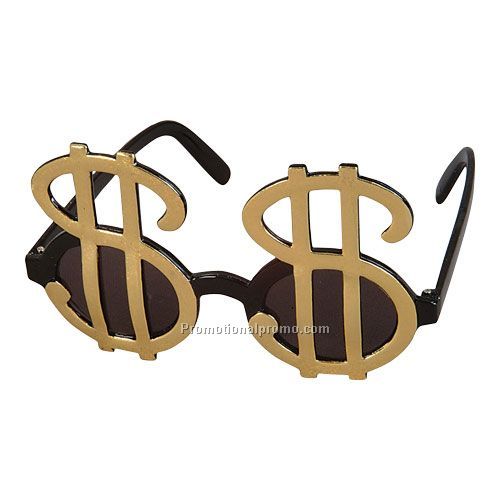 Gold "DOLLAR SIGN" Sunglasses