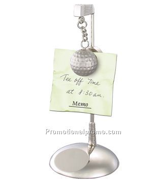 Golfer's magnetic desk memo holder