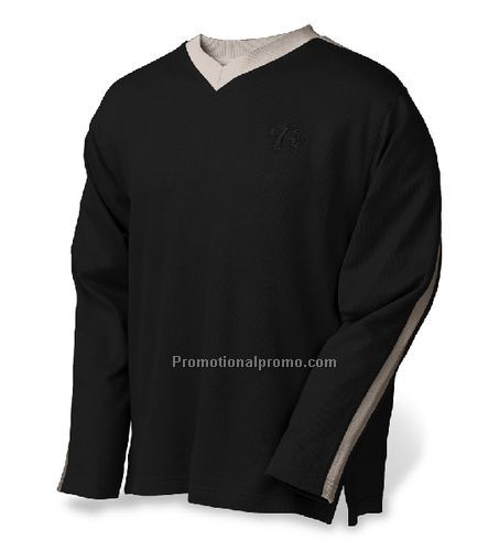 HEAVYWEIGHT V-NECK FLATBACK PULLOVER LONG SLEEVES