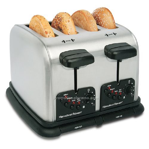 Hamilton Beach44576BRUSHED Chrome Extra-Wide-Slot Toaster