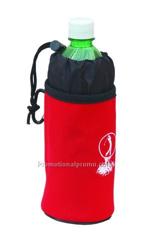 Insulated bottle holder - red