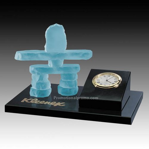 Inukshuk Marble Clock