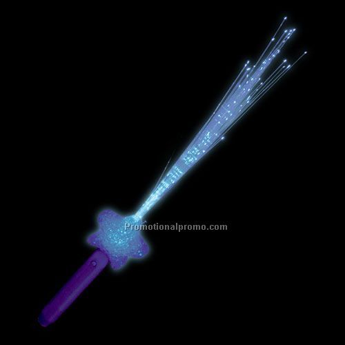 LED Fiber Optic Wand - Blue Star