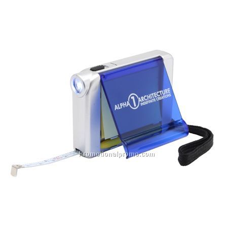 LIGHTED TAPE MEASURE WITH NOTEPAD