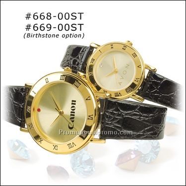 Ladies Goldcase with Birthstone