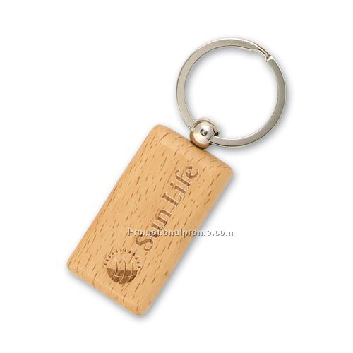 Lasered Engraved Wood Key Fobs