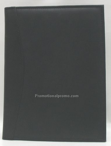 Letter Size Folder / 8.5x11in Note pad / Stone Wash Cowhide / Black