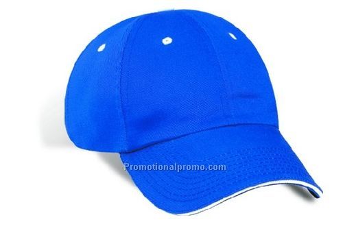 Low Fit, Cotton Twill, Contrasting Eyelets, Button & Sandwich Peak