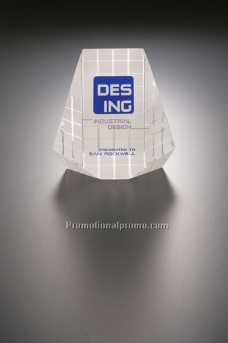 Lucite Embedment Award Kite Shape