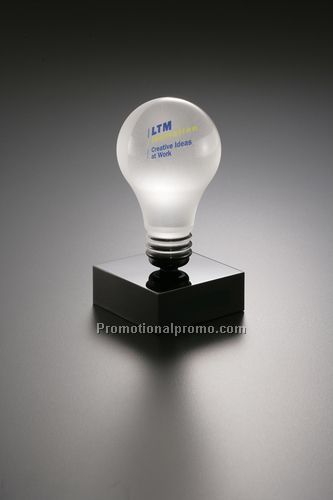 Lucite Embedment Lightbulb Award on Base