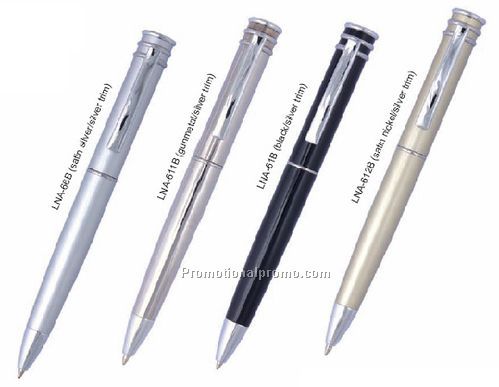Luna Pen - Gunmetal/Silver Trim