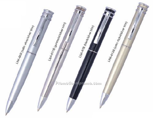Luna Pen - Gunmetal/Silver Trim