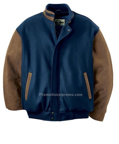 MEN'S NORTH END MELTON NUBUCK JACKET WITH STAND COLLAR