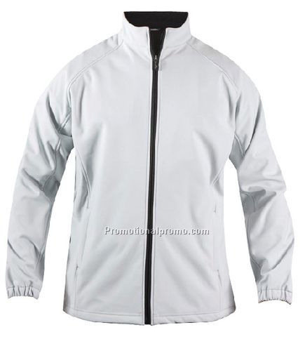 MEN'S SOFT SHELL JACKET - Silver/Black