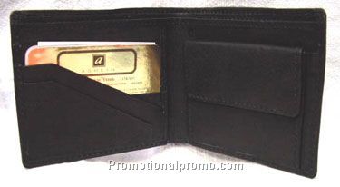 Men's Bill Fold with Change Purse / Stonewash Cowhide