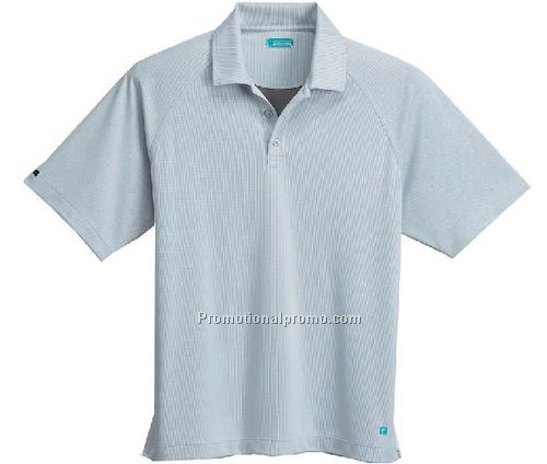 Men's Linden Coconut Charcoal Textured Polo
