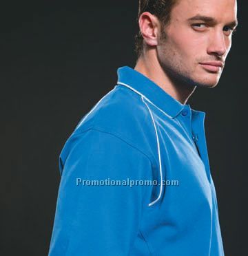 Men's Spin Cotton Polo with Piping