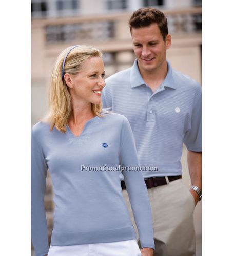 Men's Tonal Stripe Pima Pique