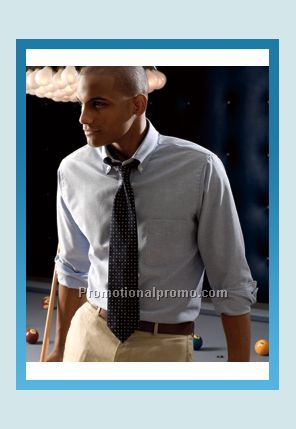 Mens and Ladies Short Sleeve Blended Oxford Shirt